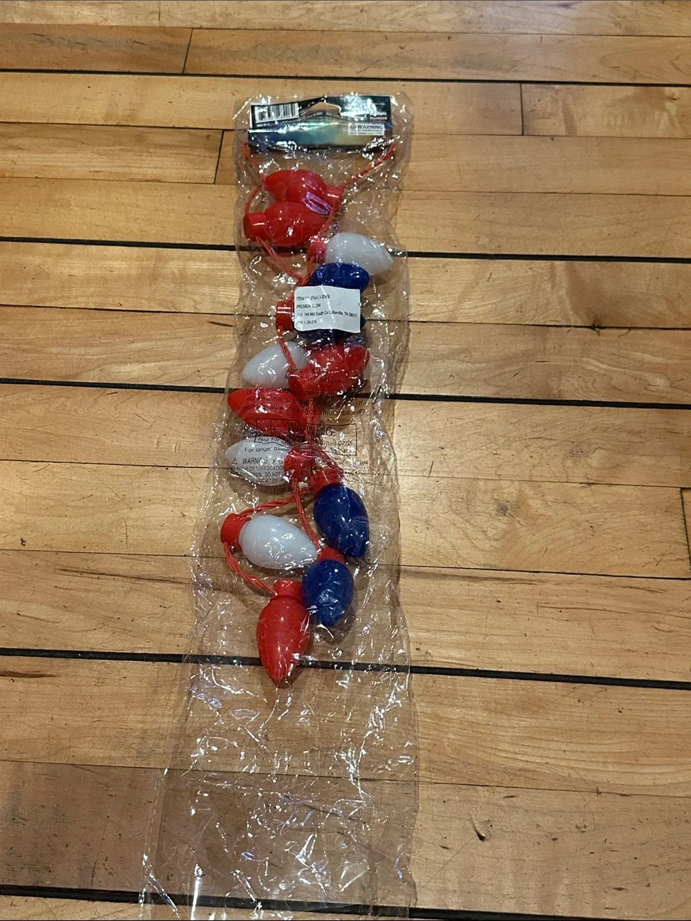 Premier Glow Blinking Bulb Necklace - Red White Blue